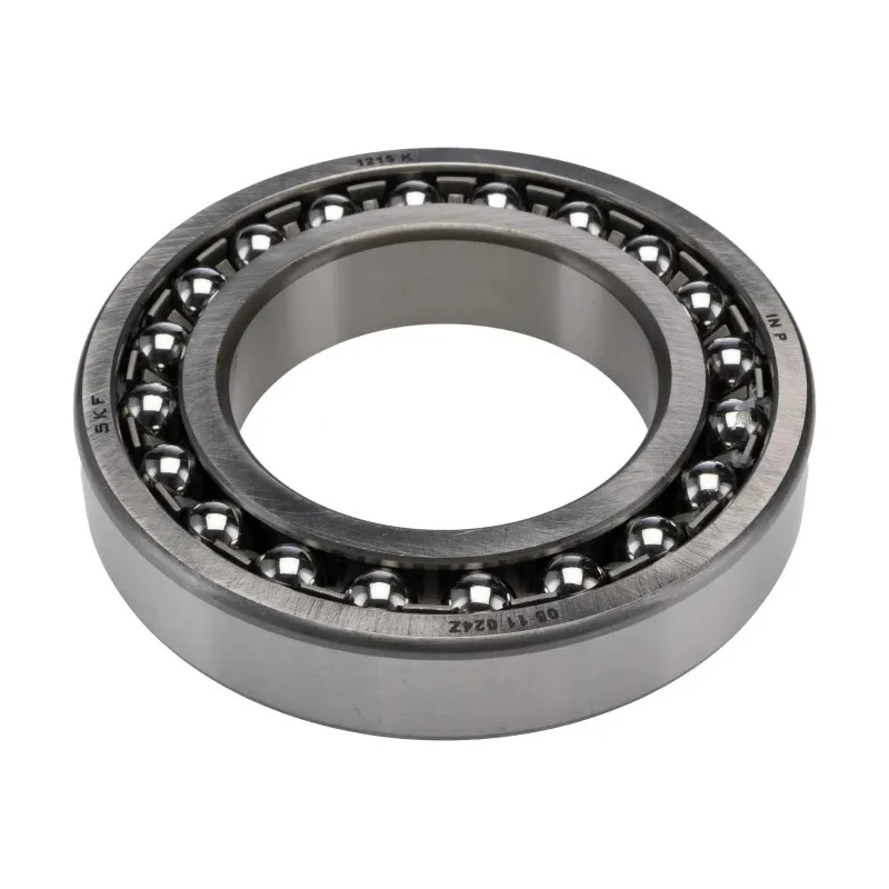 SKF Self-Aligning Double-Row Ball Bearing 75 mm ID, 130 mm OD, 25 mm Width, Tapered Bore, Sheet Metal Cage 1215 K