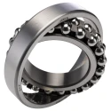SKF Self-Aligning Double-Row Ball Bearing 75 mm ID, 130 mm OD, 25 mm Width, Tapered Bore, Sheet Metal Cage 1215 K