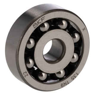 SKF Self-Aligning Ball Bearing 5 mm ID 19 mm OD 6 mm Width Sheet Metal Cage Steel Balls 135 TN9