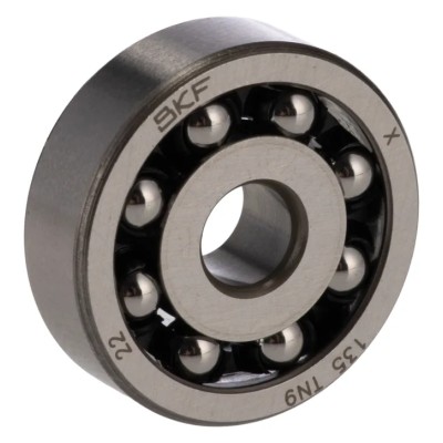 SKF Self-Aligning Ball Bearing 5 mm ID 19 mm OD 6 mm Width Sheet Metal Cage Steel Balls 135 TN9