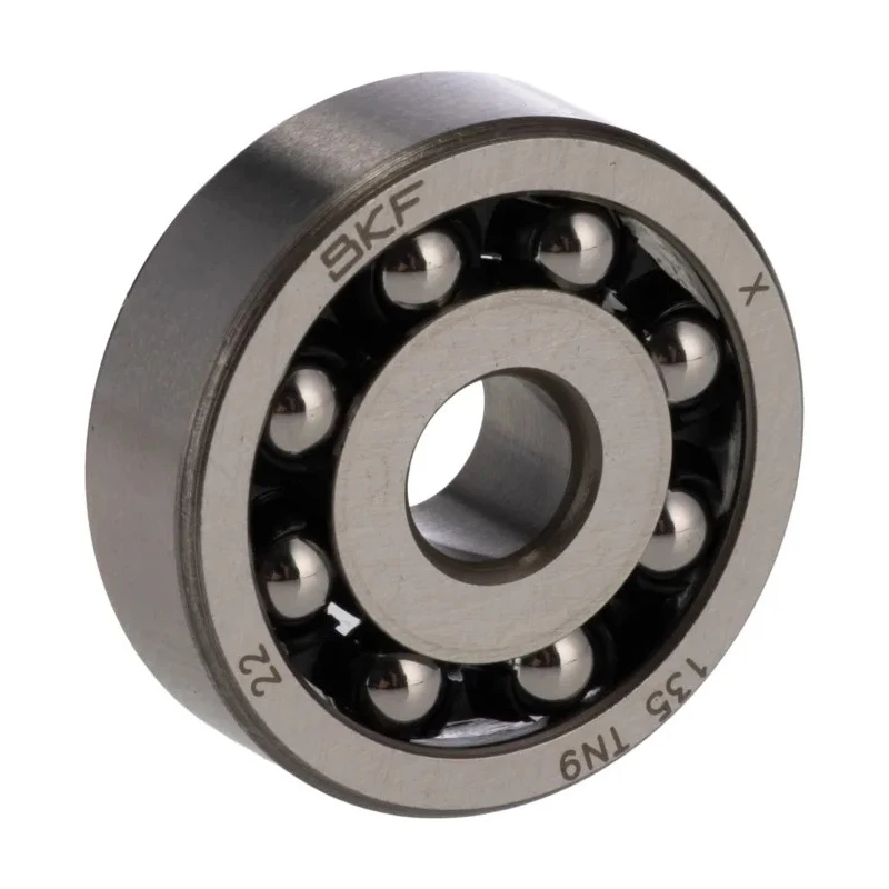SKF Self-Aligning Ball Bearing 5 mm ID 19 mm OD 6 mm Width Sheet Metal Cage Steel Balls 135 TN9