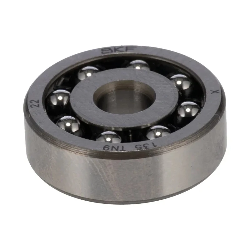 SKF Self-Aligning Ball Bearing 5 mm ID 19 mm OD 6 mm Width Sheet Metal Cage Steel Balls 135 TN9