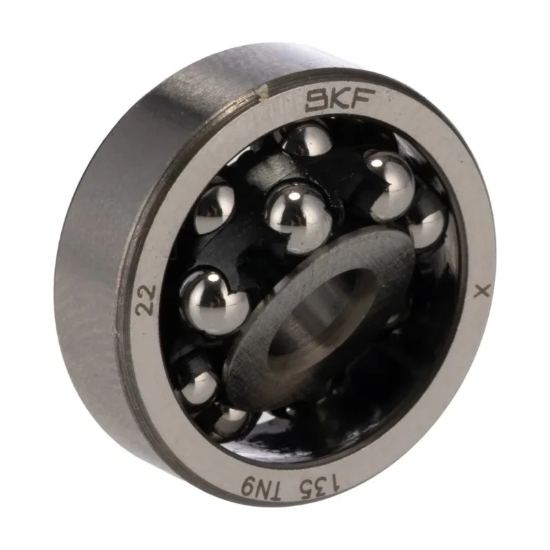 SKF Self-Aligning Ball Bearing 5 mm ID 19 mm OD 6 mm Width Sheet Metal Cage Steel Balls 135 TN9