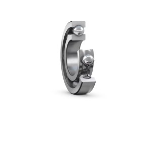 SKF Single Row Deep Groove Ball Bearing, 100 mm ID, 150 mm OD, 16 mm Width, Steel Balls, Sheet Metal Cage 16020