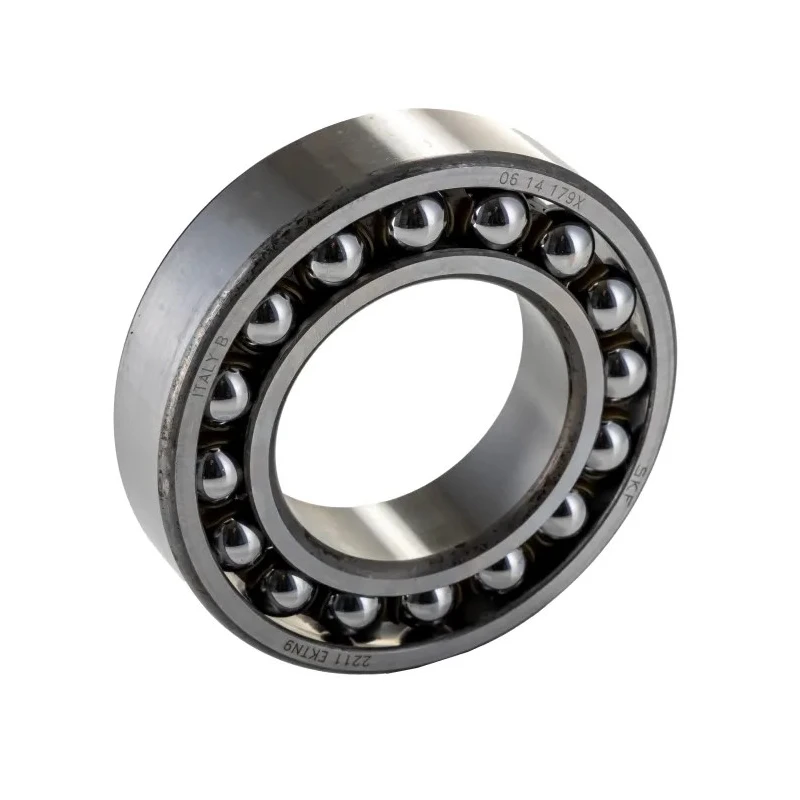 SKF Self-Aligning Ball Bearing 55 mm ID 100 mm OD 25 mm Width Non-Metallic Cage Steel Balls 2211 EKTN9