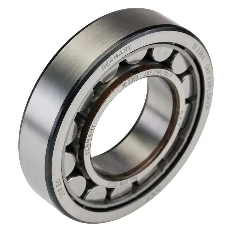 SKF Cylindrical Roller Bearing 40 mm Inside Diameter, 80 mm Outside Diameter, Shielded, 11000 rpm Limiting Speed NU 208 ECJ