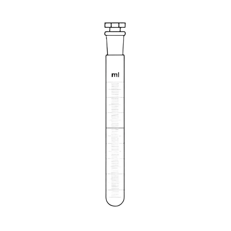 Test Tubes Graduated With Interchangeable Stopper for lab image-1