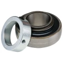 SKF Bearing Unit Insert 40 mm ID 80 mm OD Stainless Steel, Static Load 19000N, Dynamic Load 30700N YEL 208-2F