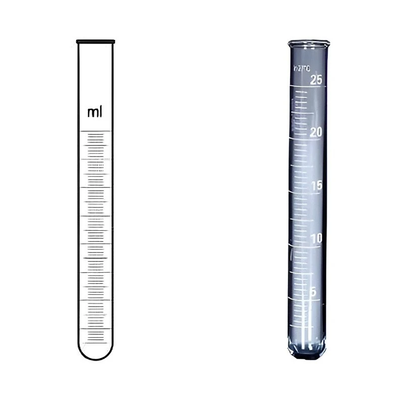 Test Tubes Boro 3.3 Glass Round Bottom With Amber Grad. Lab image-1