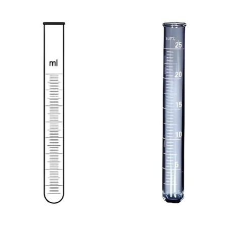 Test Tubes Boro 3.3 Glass Round Bottom With Amber Grad. Lab image-1