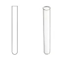 Test Tubes Round Bottom Rimless Hard Glass Heat Resistant Lab image-1