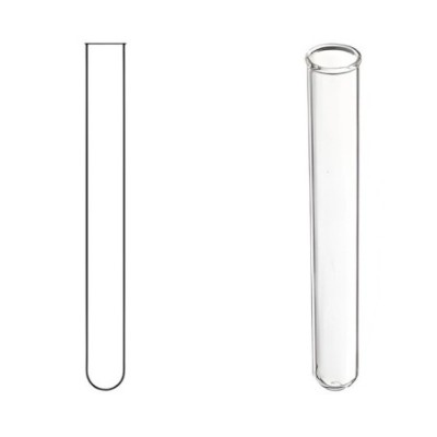 Test Tubes Round Bottom Rimless Hard Glass Heat Resistant Lab image-1
