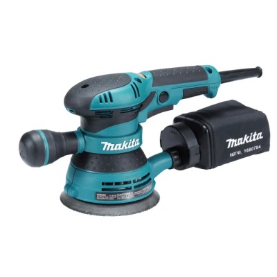 Makita 300W 125 mm Orbital Sander Corded 240V Hook & Loop Pad BO5041