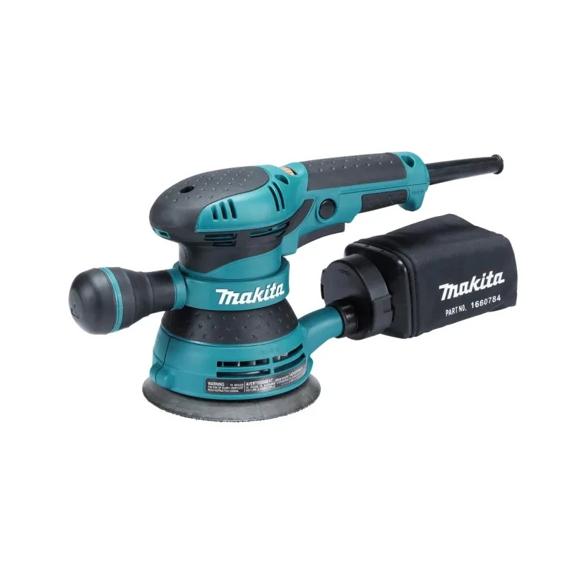 Makita 300W 125 mm Orbital Sander Corded 240V Hook & Loop Pad BO5041