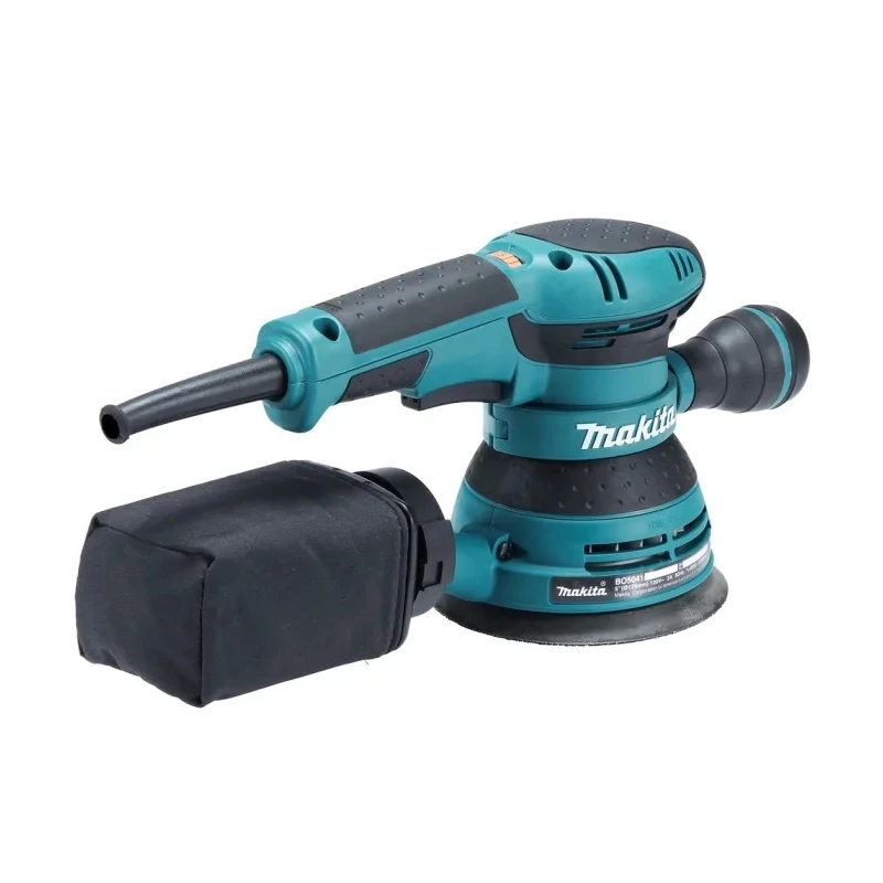 Makita 300W 125 mm Orbital Sander Corded 240V Hook & Loop Pad BO5041