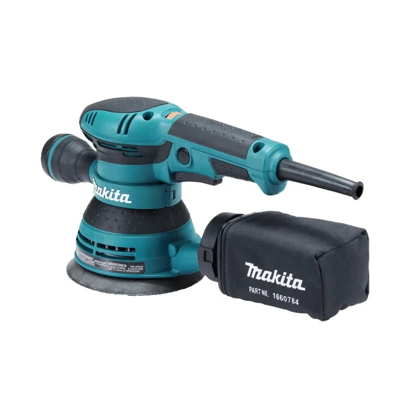 Makita 300W 125 mm Orbital Sander Corded 240V Hook & Loop Pad BO5041