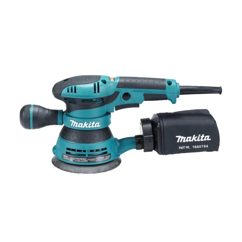 Makita 300W 125 mm Orbital Sander Corded 240V Hook & Loop Pad BO5041