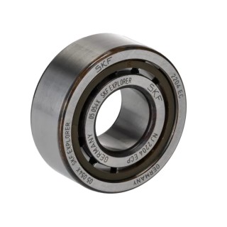 SKF Cylindrical Roller Bearing Parallel Bore 20 mm ID, 47 mm OD, 18 mm Width, Non-Metallic Cage NJ 2204 ECP