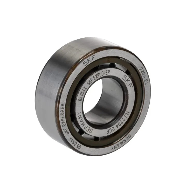 SKF Cylindrical Roller Bearing Parallel Bore 20 mm ID, 47 mm OD, 18 mm Width, Non-Metallic Cage NJ 2204 ECP