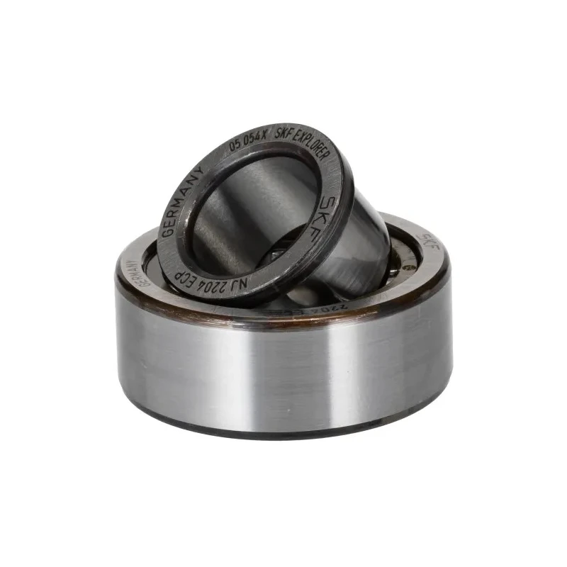 SKF Cylindrical Roller Bearing Parallel Bore 20 mm ID, 47 mm OD, 18 mm Width, Non-Metallic Cage NJ 2204 ECP