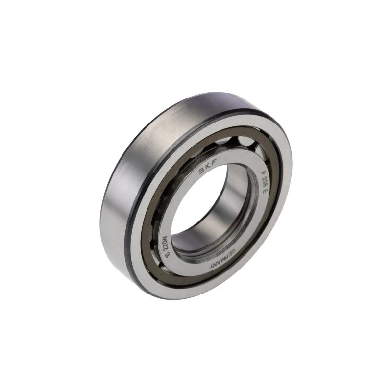 SKF Roller Bearing Single Row Cylindrical 40 mm ID, 80 mm OD, 18 mm Width Shielded C3 Clearance Germany NUP 208 ECP/C3