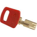 Brady Red Nylon Plastic Padlock with 6.35 mm Shackle Diameter and 38.1 mm Shackle Length 150342
