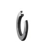 SKF Nitrile Rubber (NBR) with Steel Element V-Ring Seal Ring Seal, 140 mm Inside Diameter, 54.5 mm Outside TSN 606 A