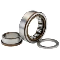 SKF Cylindrical Roller Bearing 25 mm ID, 52 mm OD, Race Width 15 mm, Non-Metallic Cage, Shielded, 16000 rpm NUP 205 ECP