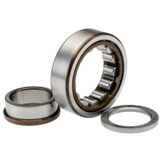 SKF Cylindrical Roller Bearing 25 mm ID, 52 mm OD, Race Width 15 mm, Non-Metallic Cage, Shielded, 16000 rpm NUP 205 ECP