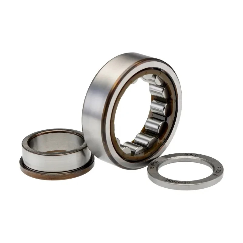 SKF Cylindrical Roller Bearing 25 mm ID, 52 mm OD, Race Width 15 mm, Non-Metallic Cage, Shielded, 16000 rpm NUP 205 ECP