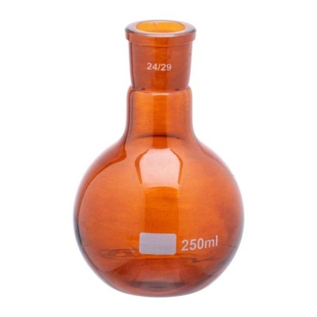 Amber Colour Round Bottom Conical Flask for lab image-1
