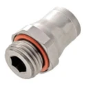 Legris Pneumatic Threaded-to-Tube Male Push-In Fitting Stainless Steel 1/4 in G 6 mm 3801 06 13