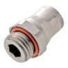 Legris Pneumatic Threaded-to-Tube Male Push-In Fitting Stainless Steel 1/4 in G 6 mm 3801 06 13
