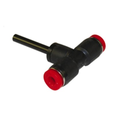 Norgren Pneumatic Push-In Tubing Fitting Pneufit C Series, Push In 6 mm Connection, Polybutylene Material, Nickel C00630806
