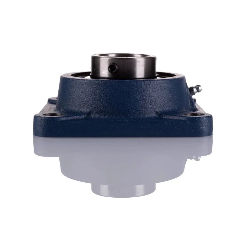 SKF Flange Bearing Unit, 4 Hole Cylindrical Bore, 40 mm ID, Steel Housing, Set Screw Locking, 4800rpm, 19kN Static FY 40 TF