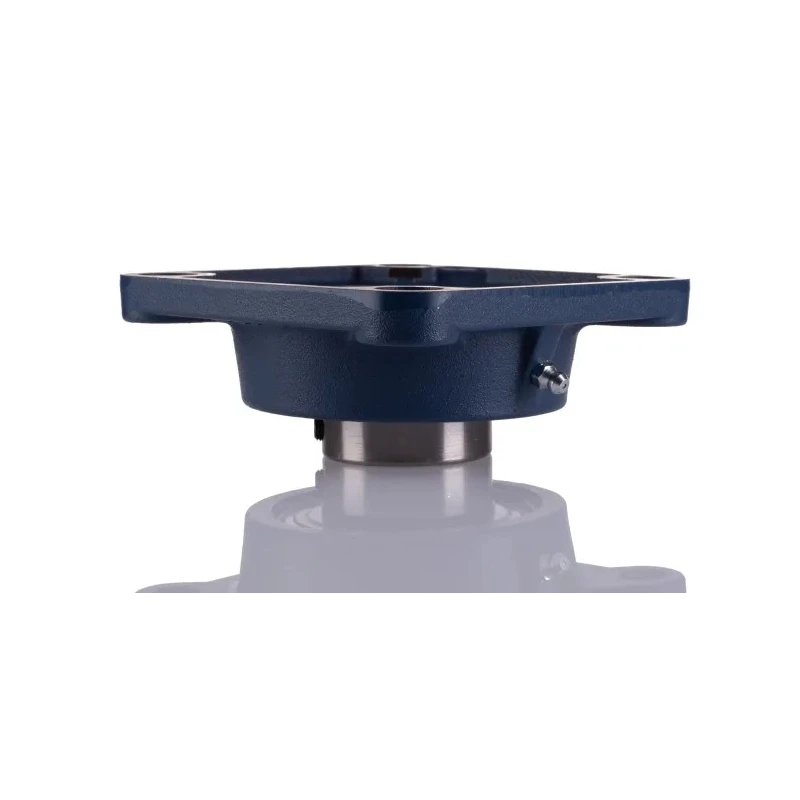 SKF Flange Bearing Unit, 4 Hole Cylindrical Bore, 40 mm ID, Steel Housing, Set Screw Locking, 4800rpm, 19kN Static FY 40 TF