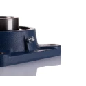 SKF Flange Bearing Unit, 4 Hole Cylindrical Bore, 40 mm ID, Steel Housing, Set Screw Locking, 4800rpm, 19kN Static FY 40 TF
