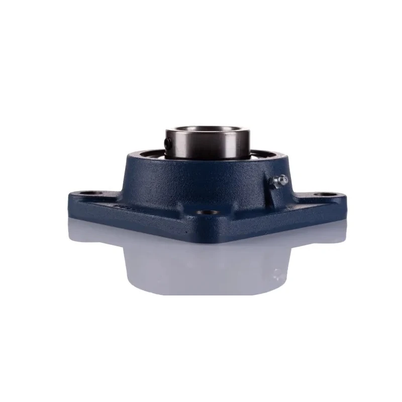 SKF Flange Bearing Unit, 4 Hole Cylindrical Bore, 40 mm ID, Steel Housing, Set Screw Locking, 4800rpm, 19kN Static FY 40 TF