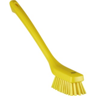 Vikan Yellow Scrubbing Brush with 46 mm Polybutylene Terephthalate Bristle Length 41856