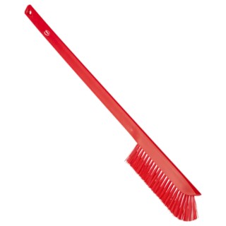 Vikan Red Scrubbing Brush 40 mm Bristle Length Polybutylene Terephthalate Bristles 41974