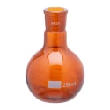  Amber Flat Bottom Conical Flask With Interchangeable Stopper Lab image-2