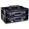 Raaco 2 Cell Black Plastic Compartment Box 195 mm x 386 mm x 263 mm 146395