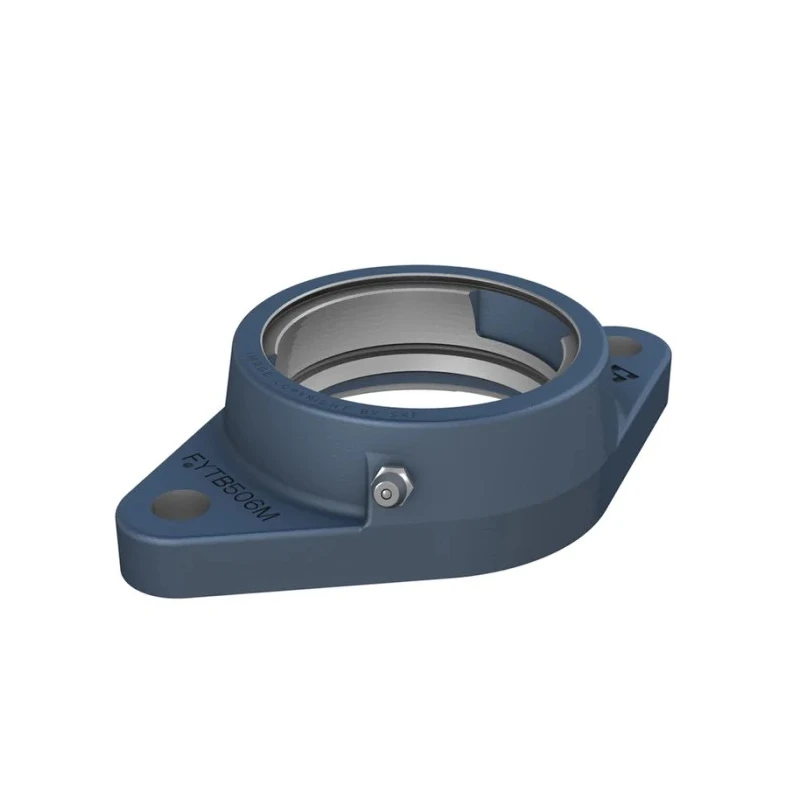 SKF Flange Bearing Unit Cast Iron 47 mm ID 2 Mount Holes FYTB 504 M