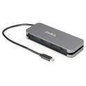 StarTech.com 4 Port USB 3.0 USB Hub, USB Powered, Plastic Housing, Compact Design HB30CM4AB