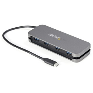 StarTech.com 4 Port USB 3.0 USB Hub, USB Powered, Plastic Housing, Compact Design HB30CM4AB