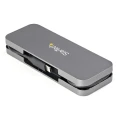 StarTech.com 4 Port USB 3.0 USB Hub, USB Powered, Plastic Housing, Compact Design HB30CM4AB