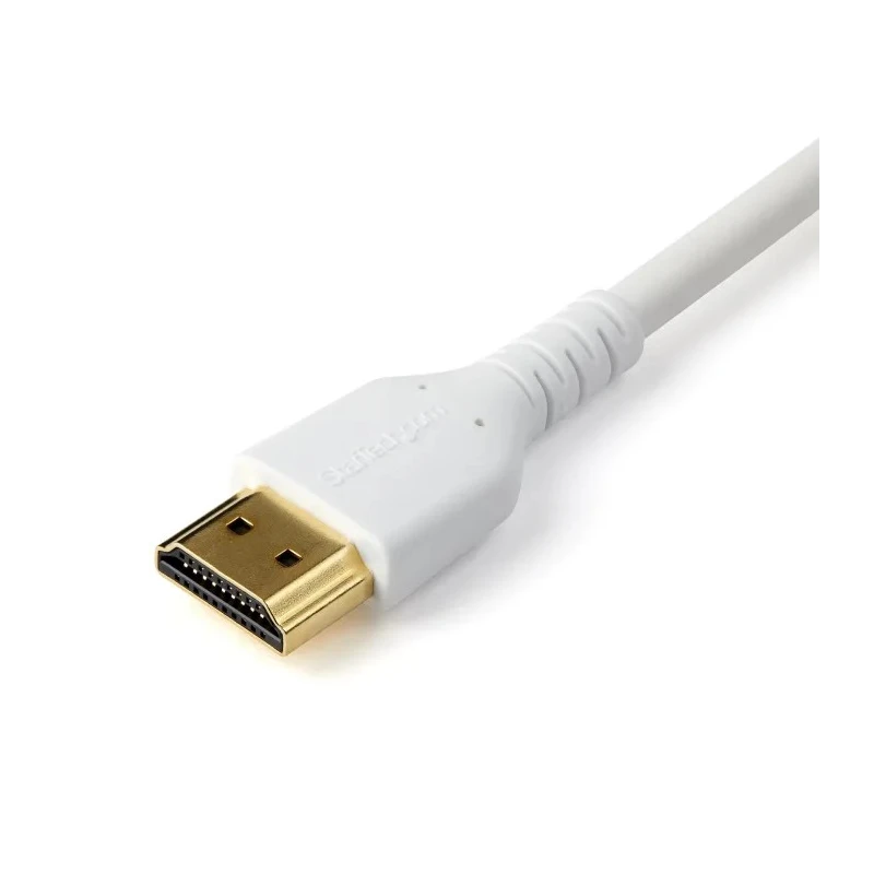 StarTech.com HDMI Cable 2 m, 4K @ 60Hz, Male HDMI to Male HDMI, HDMI 2.0, Thermoplastic Elastomer Jacket, White RHDMM2MPW