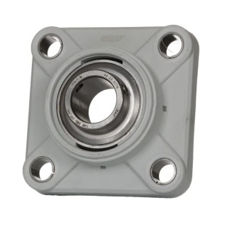 SKF Flanged Bearing Unit, Composite Body, 20 mm Inside Diameter, 4 Hole Mount, Cylindrical Bore, FYWK 20 YTH
