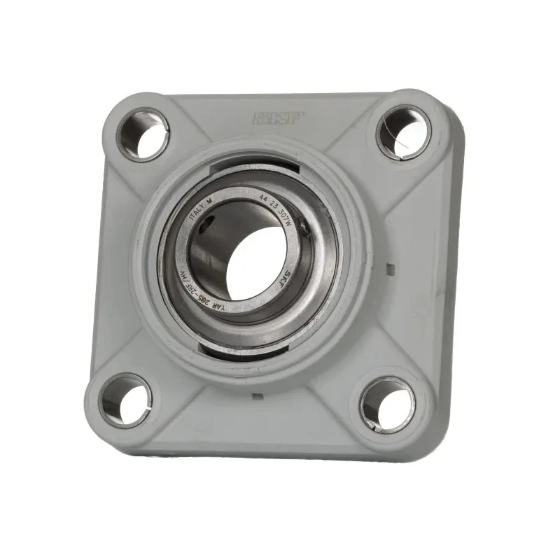 SKF Flanged Bearing Unit, Composite Body, 20 mm Inside Diameter, 4 Hole Mount, Cylindrical Bore, FYWK 20 YTH