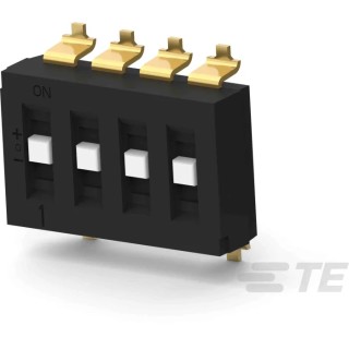 TE Connectivity Recessed Rotary Coded DIP Switch Surface Mount TDS04SGRSTR04